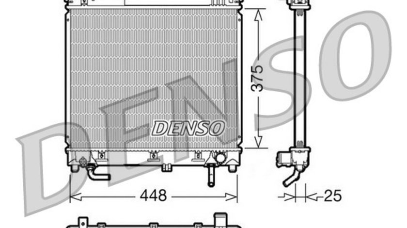 Radiator, racire motor SUZUKI JIMNY Closed Off-Road Vehicle (SN) DENSO DRM47003