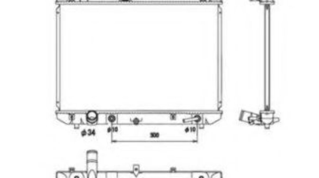Radiator, racire motor SUZUKI SWIFT III (MZ, EZ) (2005 - 2016) NRF 53578 piesa NOUA