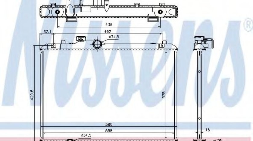 Radiator, racire motor SUZUKI SWIFT III (MZ, EZ) (2005 - 2016) NISSENS 69400 piesa NOUA