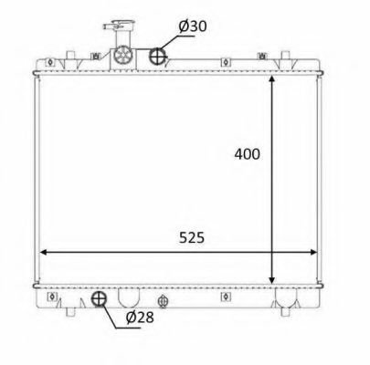 Radiator, racire motor SUZUKI SWIFT IV (FZ, NZ) (2010 - 2016) NRF 58397 piesa NOUA