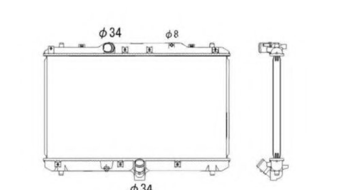 Radiator, racire motor SUZUKI SX4 (EY, GY) (2006 - 2016) NRF 53579 piesa NOUA