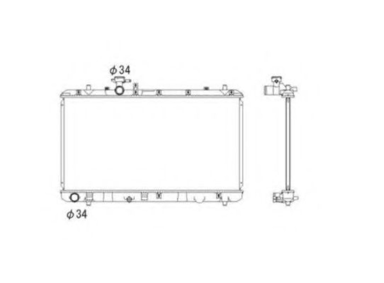 Radiator, racire motor SUZUKI SX4 (EY, GY) (2006 - 2016) NRF 53581 piesa NOUA