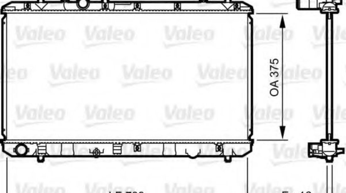 Radiator, racire motor SUZUKI SX4 (EY, GY) (2006 - 2016) VALEO 735407 piesa NOUA