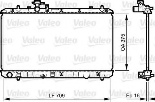 Radiator, racire motor SUZUKI SX4 (EY, GY) (2006 - 2016) VALEO 735407 piesa NOUA
