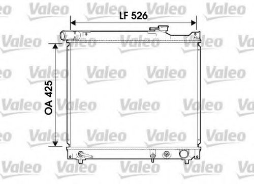 Radiator, racire motor SUZUKI VITARA (ET, TA) (1988 - 1998) VALEO 734214 piesa NOUA