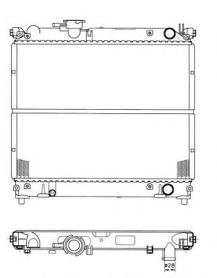 Radiator, racire motor SUZUKI VITARA (ET, TA) (1988 - 1998) NRF 50404 piesa NOUA