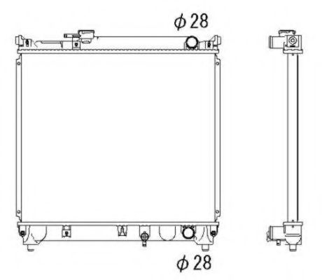 Radiator, racire motor SUZUKI VITARA (ET, TA) (1988 - 1998) NRF 53279 piesa NOUA