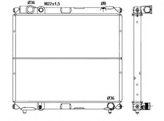 Radiator, racire motor SUZUKI VITARA (ET, TA) (1988 - 1998) NRF 50433 piesa NOUA