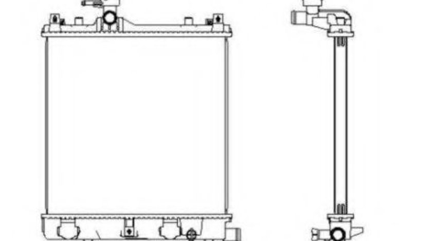 Radiator, racire motor SUZUKI WAGON R+ (EM) (1997 - 2000) NRF 53430 piesa NOUA