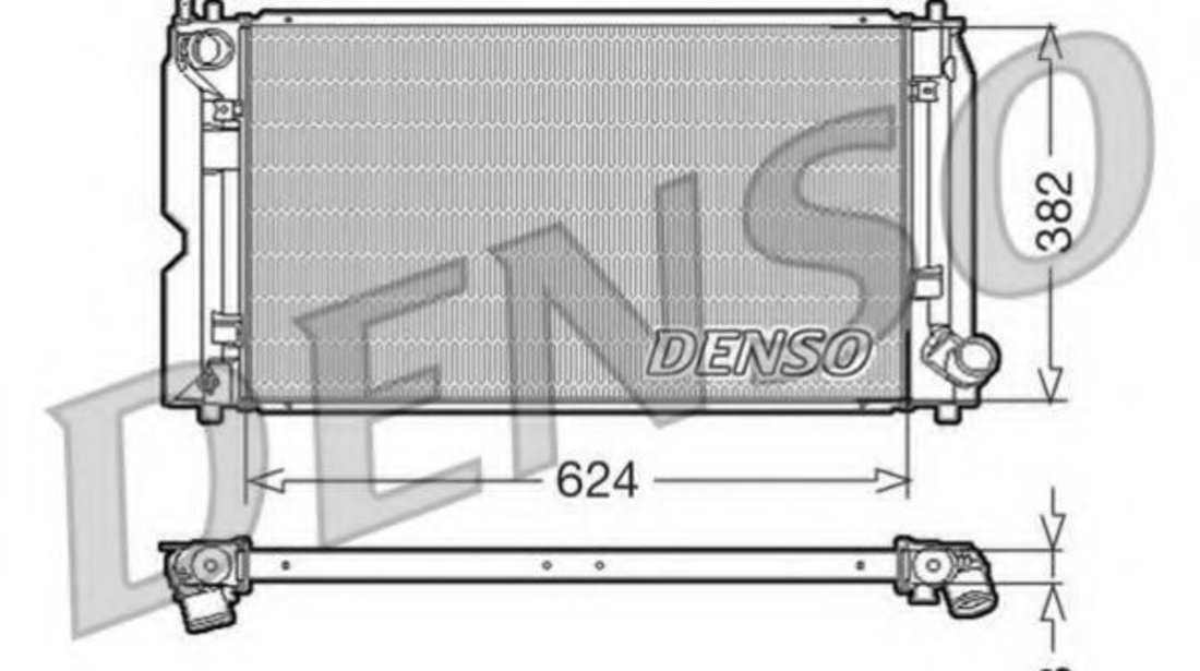 Radiator, racire motor TOYOTA AVENSIS Limuzina (T25) (2003 - 2008) DENSO DRM50012 piesa NOUA