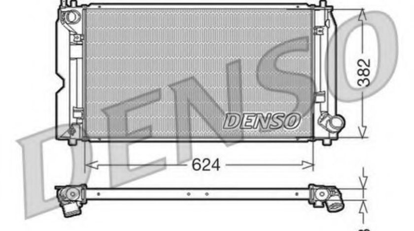 Radiator, racire motor TOYOTA AVENSIS Limuzina (T25) (2003 - 2008) DENSO DRM50012 piesa NOUA