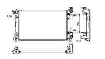 Radiator, racire motor TOYOTA AVENSIS Limuzina (T2...