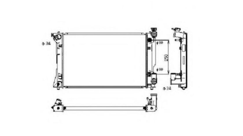 Radiator, racire motor Toyota AVENSIS limuzina (T25) 2003-2008 #2 164000H120