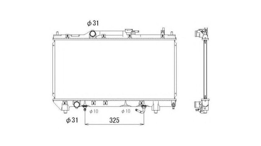 Radiator, racire motor Toyota AVENSIS Station Wagon (_T22_) 1997-2003 #3 1640002280