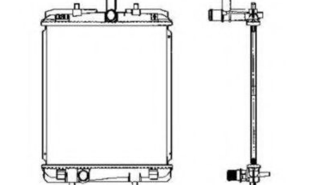 Radiator, racire motor TOYOTA AYGO (WNB1, KGB1) (2005 - 2014) NRF 53459 piesa NOUA