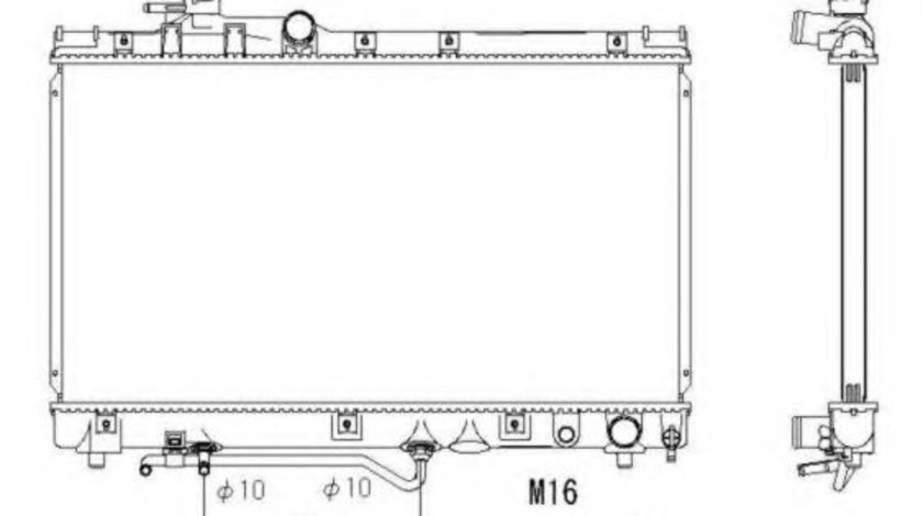 Radiator, racire motor TOYOTA CELICA (ST20_, AT20_) (1993 - 1999) NRF 53272 piesa NOUA