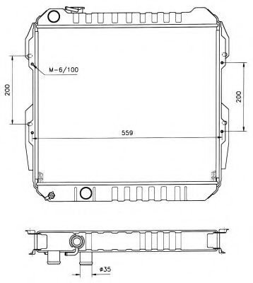 Radiator, racire motor TOYOTA HILUX II pick-up (LN8, RN5, LN6, YN6, YN5, LN5, RN6) (1983 - 2005) NRF...