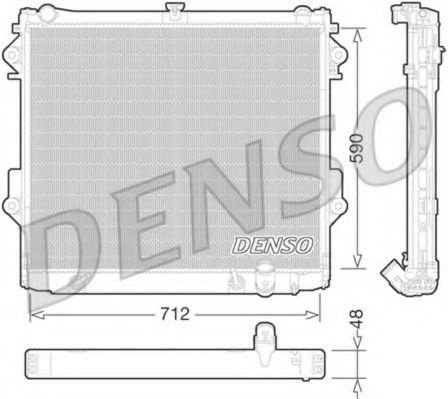 Radiator, racire motor TOYOTA LAND CRUISER 200 (VDJ2_, UZJ2_) (2007 - 2016) DENSO DRM50074 piesa NOU...
