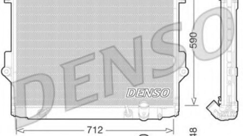 Radiator, racire motor TOYOTA LAND CRUISER 200 (VDJ2_, UZJ2_) (2007 - 2016) DENSO DRM50074 piesa NOUA