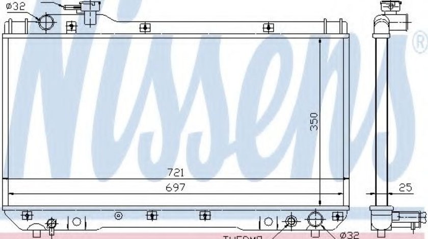 Radiator, racire motor TOYOTA RAV 4 I (SXA1) (1994 - 2000) NISSENS 64706 piesa NOUA