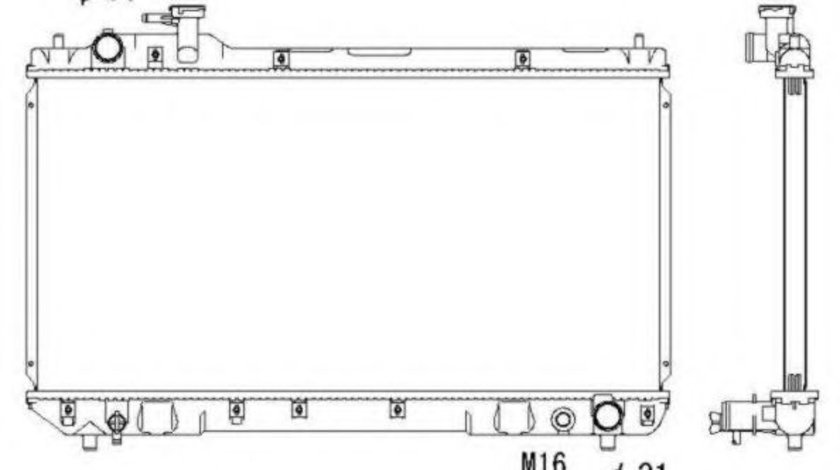 Radiator, racire motor TOYOTA RAV 4 I (SXA1) (1994 - 2000) NRF 53275 piesa NOUA