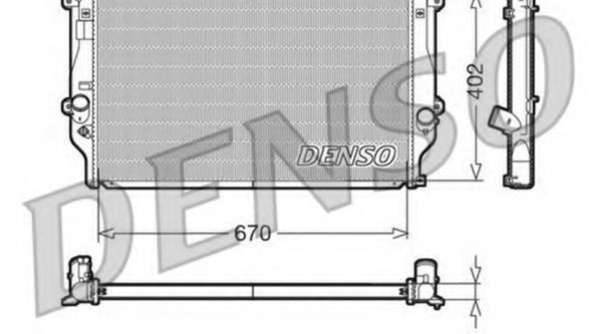 Radiator, racire motor TOYOTA RAV 4 III (ACA3, ACE, ALA3, GSA3, ZSA3) (2005 - 2016) DENSO DRM50025 piesa NOUA