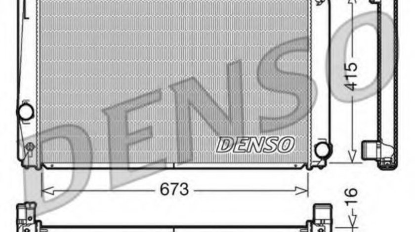 Radiator, racire motor TOYOTA RAV 4 III (ACA3, ACE, ALA3, GSA3, ZSA3) (2005 - 2016) DENSO DRM50051 piesa NOUA