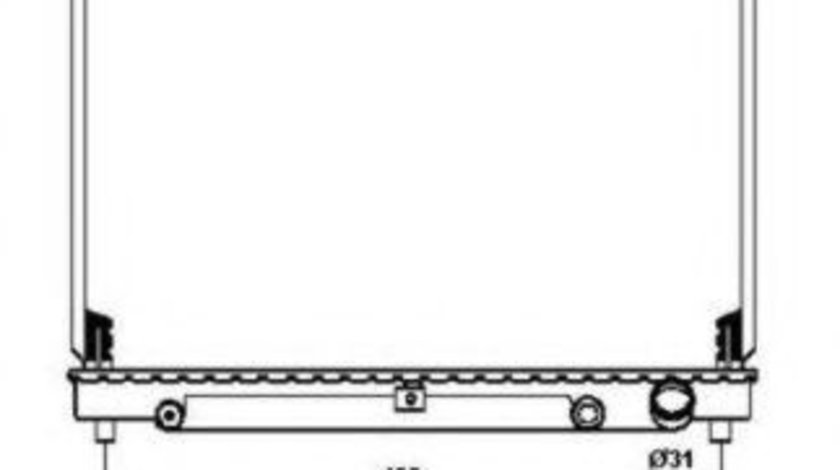 Radiator, racire motor TOYOTA YARIS (P1) (1999 - 2005) NRF 53211 piesa NOUA