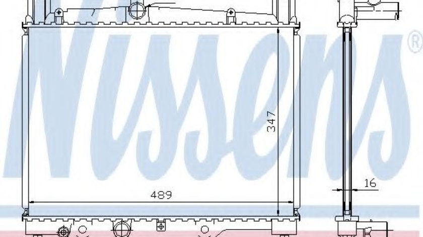 Radiator, racire motor TOYOTA YARIS (P1) (1999 - 2005) NISSENS 64789A piesa NOUA