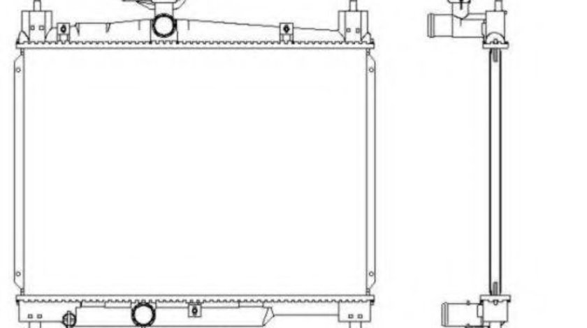 Radiator, racire motor TOYOTA YARIS (P1) (1999 - 2005) NRF 53270 piesa NOUA