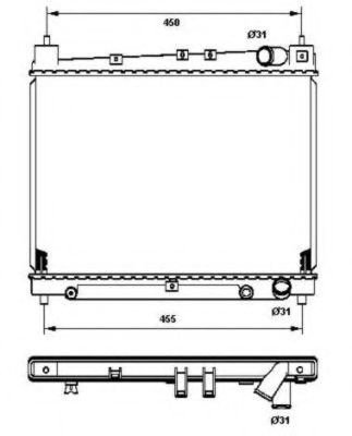 Radiator, racire motor TOYOTA YARIS VERSO (NLP2, NCP2) (1999 - 2005) NRF 53211 piesa NOUA