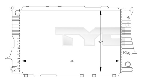 Radiator, Racire Motor Tyc Audi 702-0030