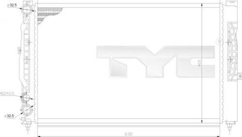 Radiator, Racire Motor Tyc Vw 702-0011