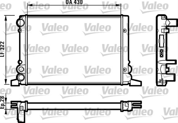 Radiator, Racire Motor Valeo Audi 819259