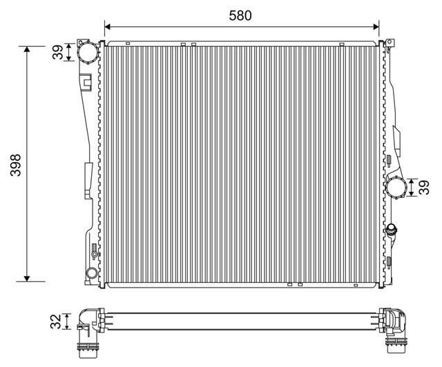 Radiator Racire Motor Valeo Bmw 701200