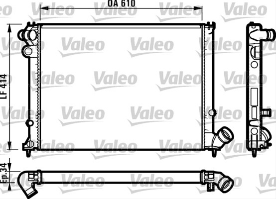 Radiator, Racire Motor Valeo Citroën 731573