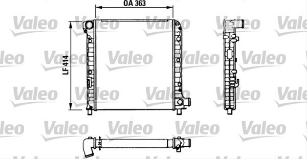 Radiator, Racire Motor Valeo Fiat 811383