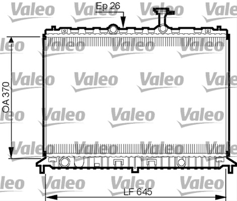 Radiator, Racire Motor Valeo Kia 735501