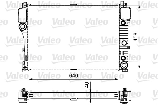 Radiator, Racire Motor Valeo Mercedes-Benz 735299