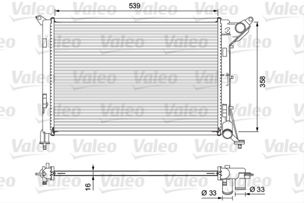 Radiator Racire Motor Valeo Mini 701730
