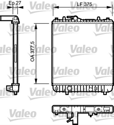 Radiator, Racire Motor Valeo Vauxhall 734330