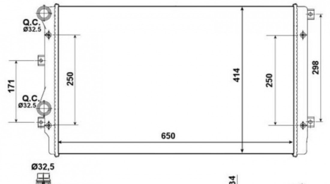 Radiator, racire motor Volkswagen VW GOLF VI Cabriolet (517) 2011-2016 #2 01103127