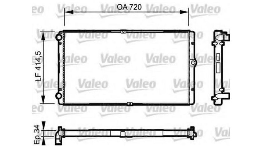 Radiator, racire motor Volkswagen VW TRANSPORTER Mk IV caroserie (70XA) 1990-2003 #2 5712245