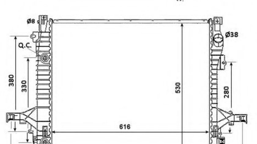 Radiator, racire motor VOLVO XC90 I (2002 - 2016) NRF 58356 piesa NOUA