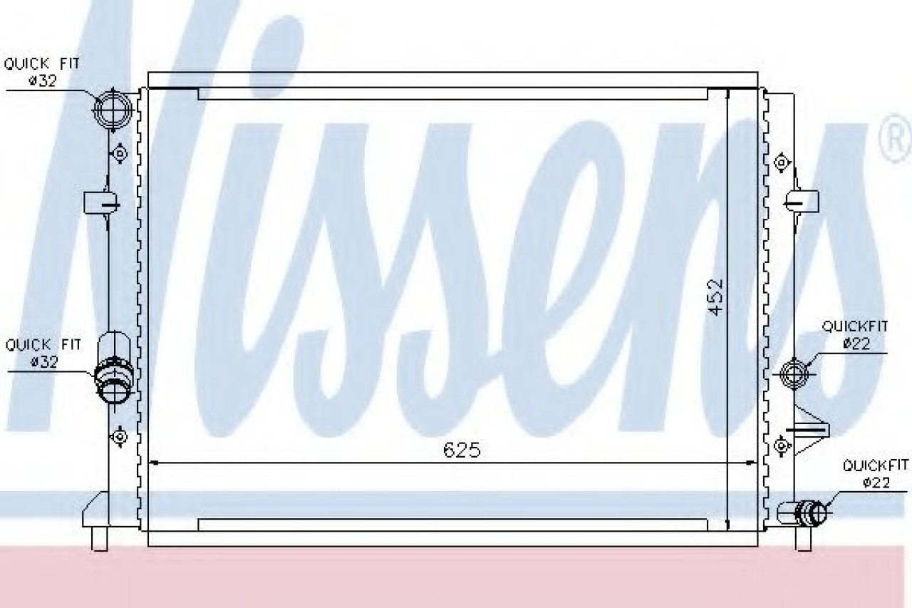 Radiator, racire motor VW BEETLE (5C1) (2011 - 2016) NISSENS 65295 piesa NOUA