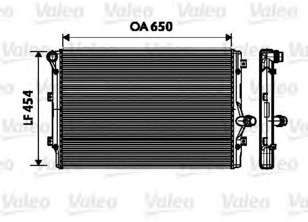 Radiator, racire motor VW CADDY III Caroserie (2KA, 2KH, 2CA, 2CH) (2004 - 2016) VALEO 734333 piesa NOUA