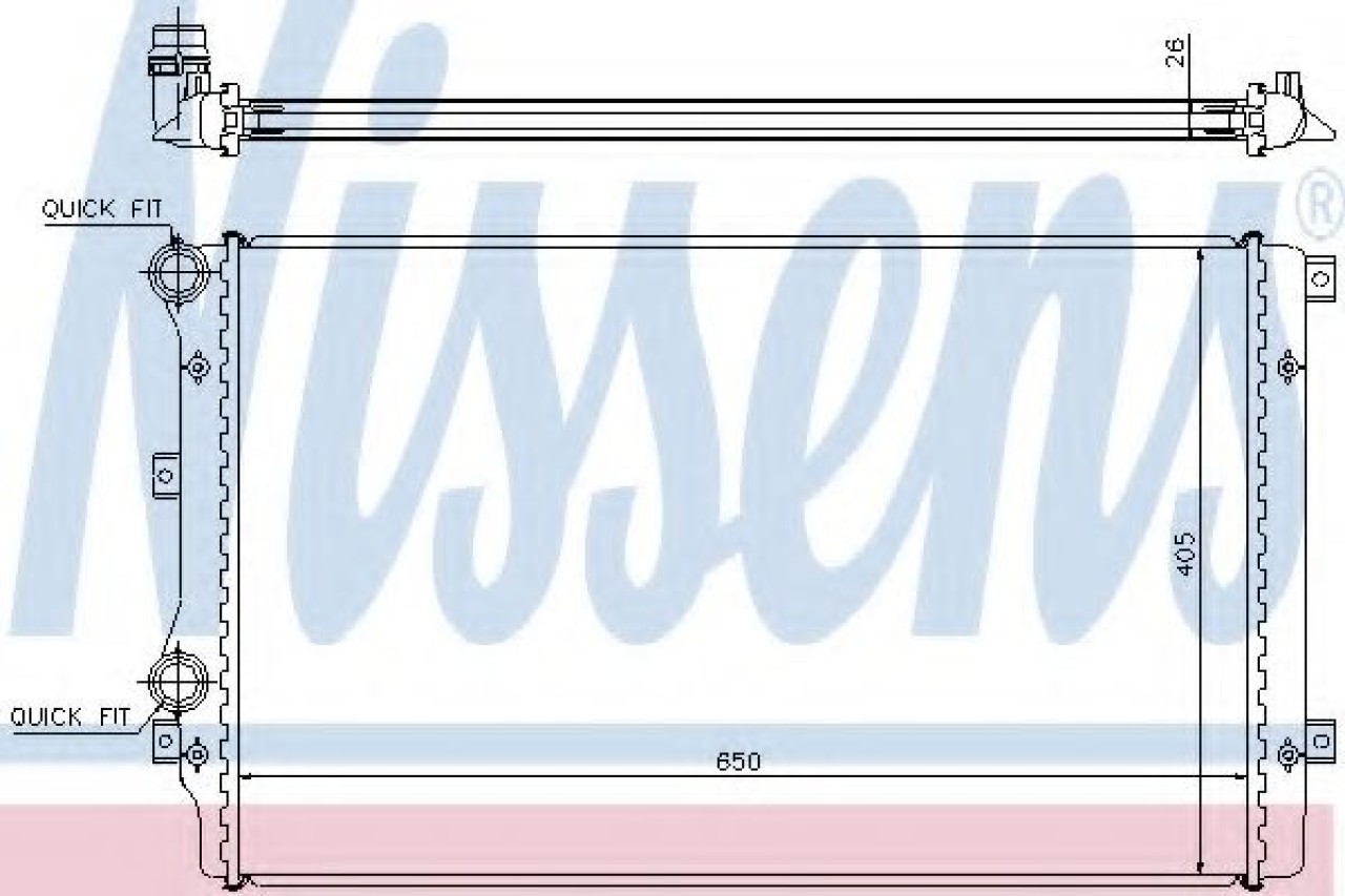 Radiator, racire motor VW CC (358) (2011 - 2016) NISSENS 65280A piesa NOUA
