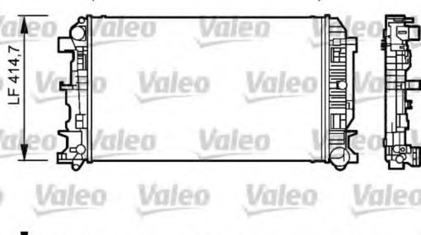 Radiator, racire motor VW CRAFTER 30-50 caroserie (2E) (2006 - 2016) VALEO 735084 piesa NOUA