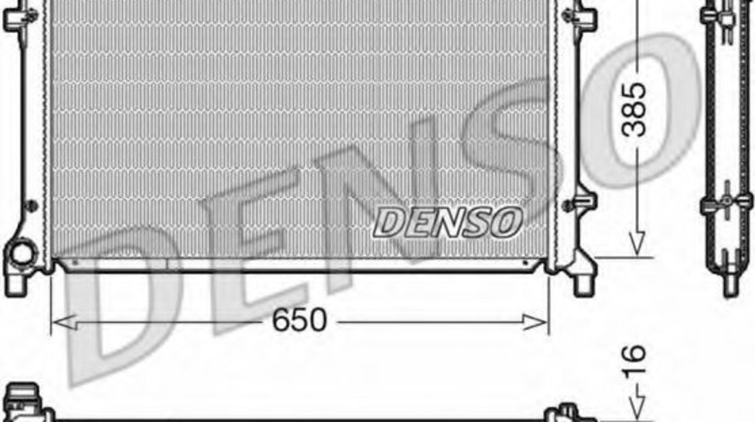 Radiator, racire motor VW EOS (1F7, 1F8) (2006 - 2016) DENSO DRM02014 piesa NOUA