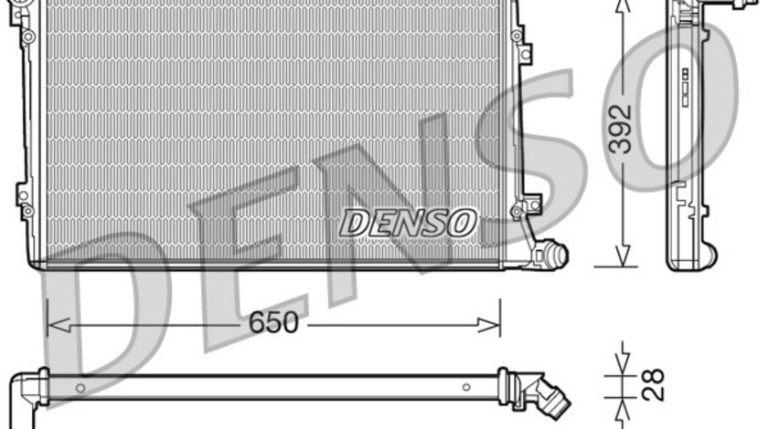 Radiator, racire motor VW EOS (1F7, 1F8) DENSO DRM32019